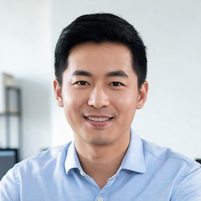 创始人兼CEO赵峰，一位面带微笑的三十多岁男性，穿着休闲衬衫