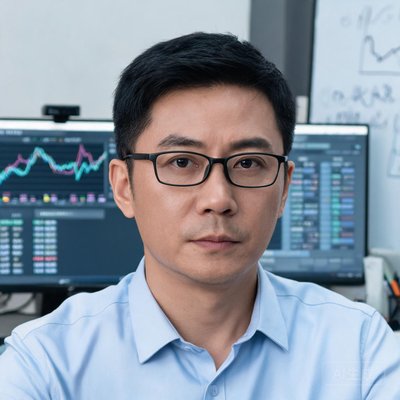 首席数据科学家王磊，一位戴眼镜的男性，表情认真